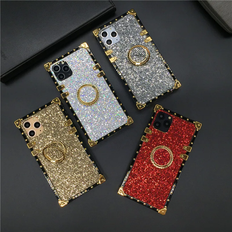 

Luxury Bling Sequins Phone Cover Glitter Square Case for Samsung Galaxy A53 A23 A33 5G A82 A52 A72 A22 A32 A12 A13 A51 A71 A21S