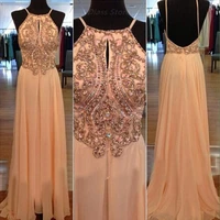 pink sexy long evening gowns 2022 custom sequins floor length high quality actual formal party bead sheath sleeveless prom dress
