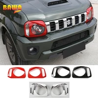 bawa lamp hoods car front headlight light lamp cover for suzuki jimny 2007 abs car stickers styling accessories for jimny