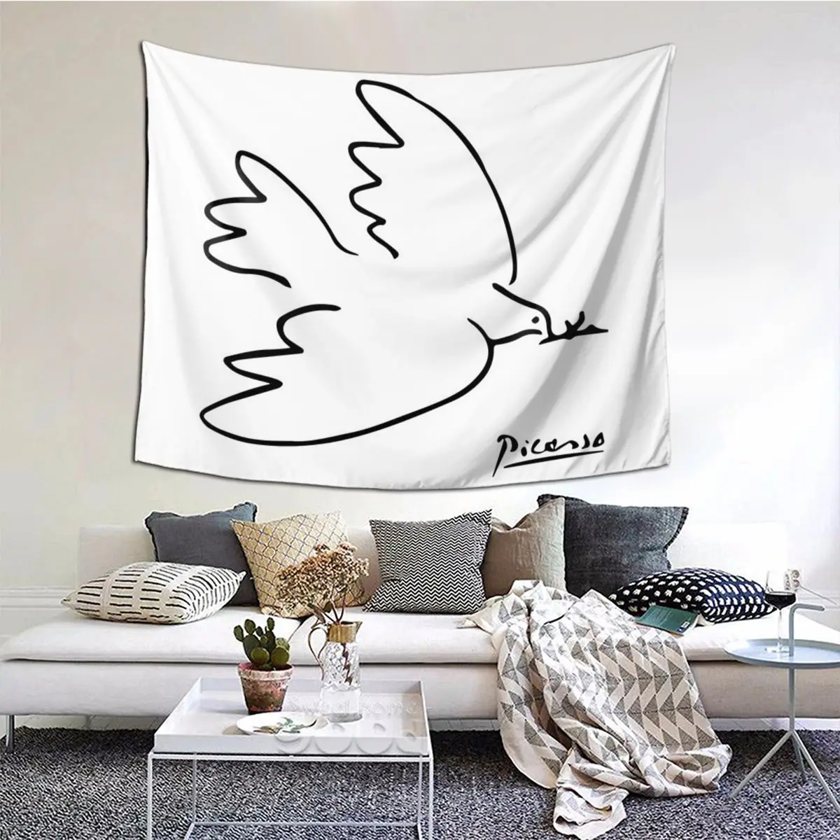 Пабло Пикассо Голубь мира рисование эскиз художественные принты футболки