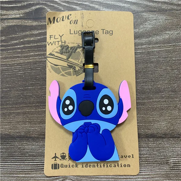 see chart IVYYE Stitch Eeyore аниме аксессуары для путешествий багажная бирка на чемодан ID адрес портативный держатель тегов багажная этикетка Новинка - Цвет: see chart
