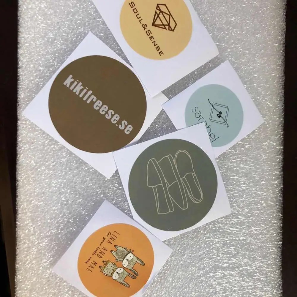 Логотип на заказ бумажный стикер этикетка для ткани сумки обуви/стикер