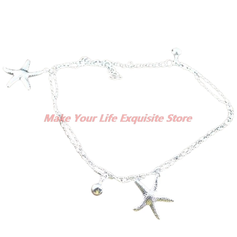 

New 1pc Sexy Women Starfish Ankle Chain Sandal Beach Chain Anklet Anklet Bracelet Foot Jewelry Girl Gift