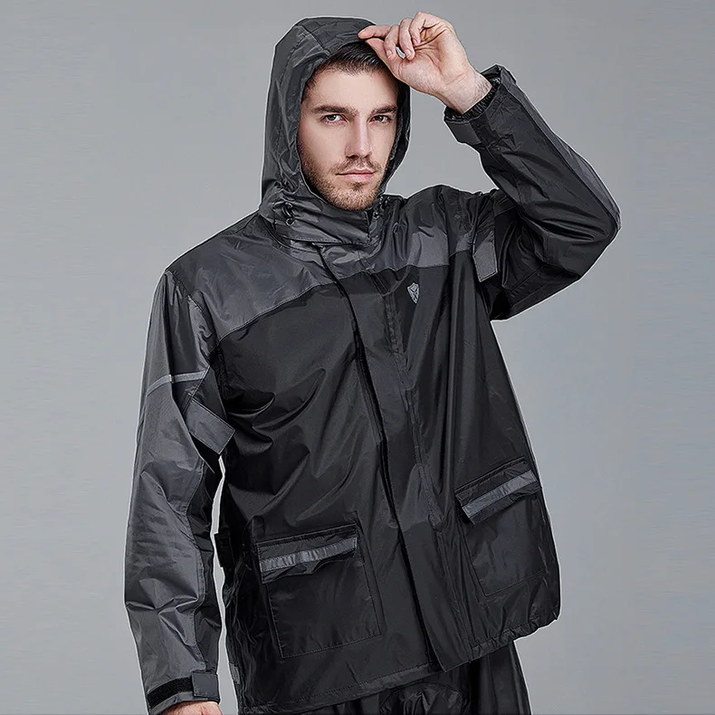 Мото дождевик и дождевые брюки IRON JIA'S, непромокаемый костюм для мотоциклистов, защитная куртка для катания на мотоцикле под дождем на открытом воздухе.