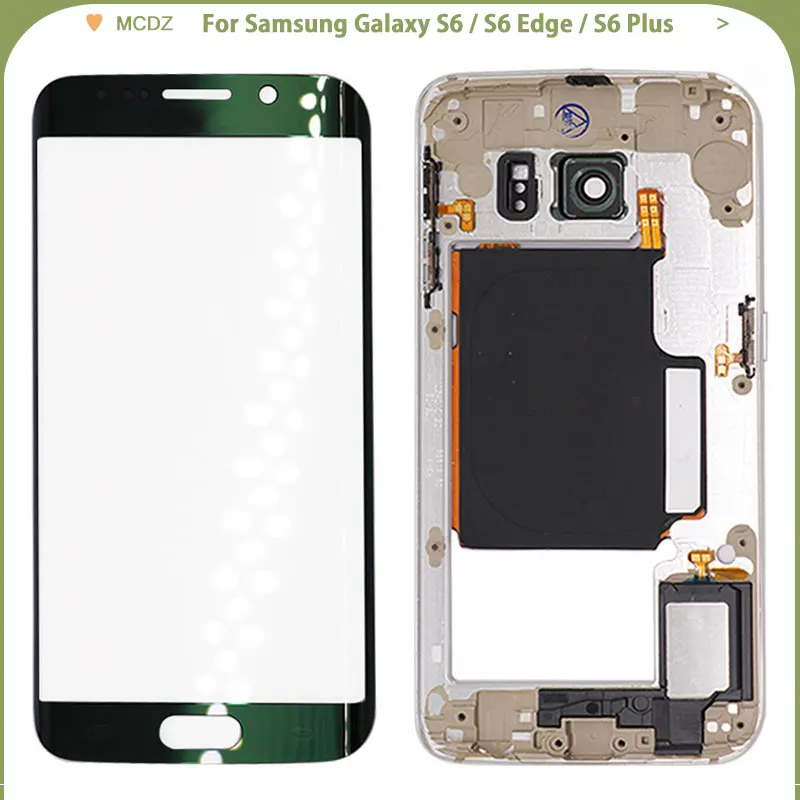 Новый чехол с аккумулятором S6 для Samsung Galaxy G920 / Edge Plus G925 задняя крышка + средняя