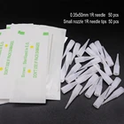 Колпачки с иглами для перманентного макияжа, тату бровей, 0,35*50 мм и 50 шт.