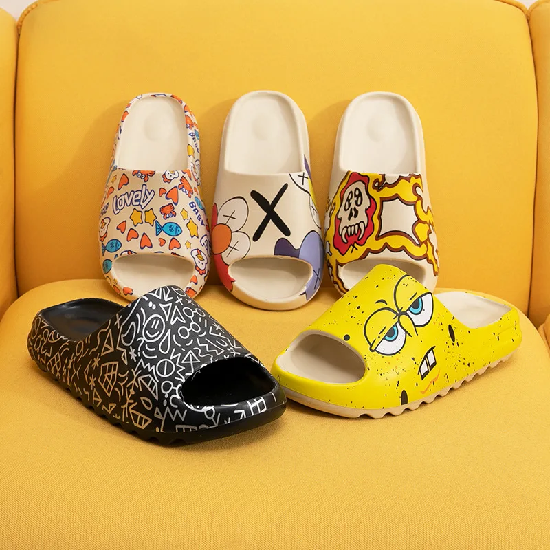Chanclas de Cara pescado с платформой для мужчин и женщин chanclas playa suaves antideslizantes zapatos