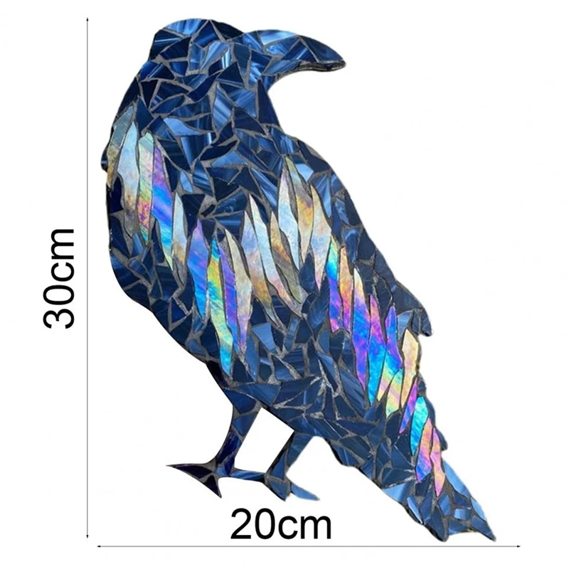 

Wall Pendant Exquisite Attractive Decorative Acrylic Raven Crow Ornament Decoration for Home