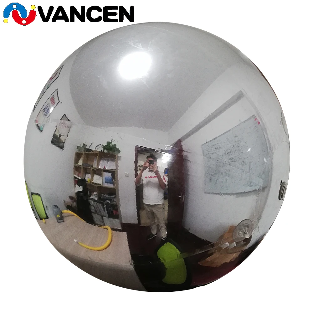 Четыре цвета красивые надувные зеркальные шары для украшения мероприятий