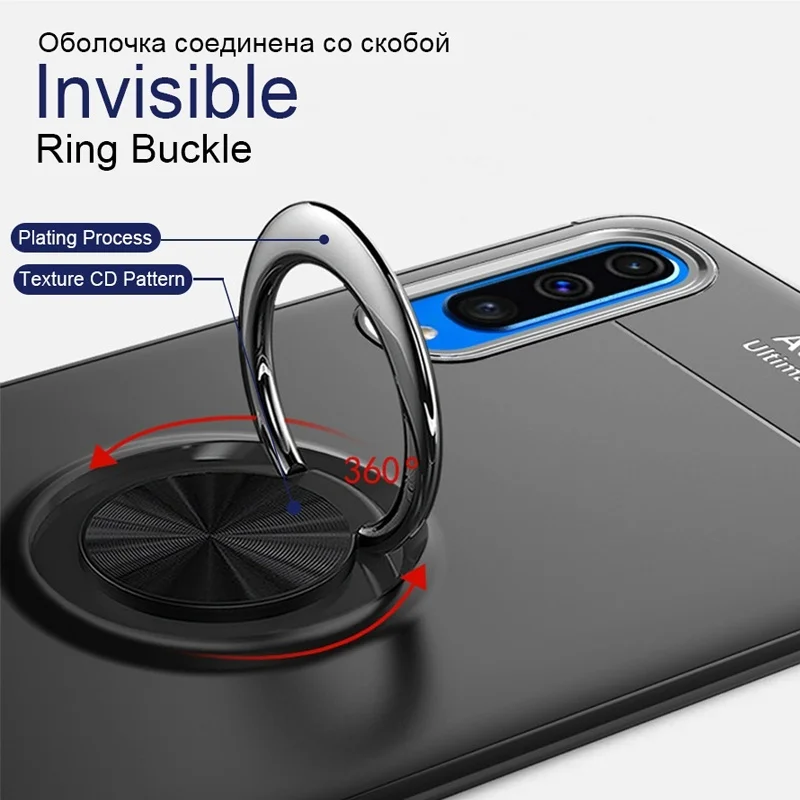 Phone Case For Samsung Note10 pro /Note10/Note 9/S10E/S9/ S 9 Plus / S8Plus Invisible Ring Stand Anti-Fingerprint Cover |