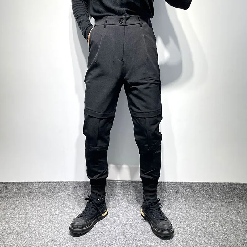 Men's Harun Pants Spring And Autumn New Work Style Dark Department Classic Simple Casual Versatile Large Pants