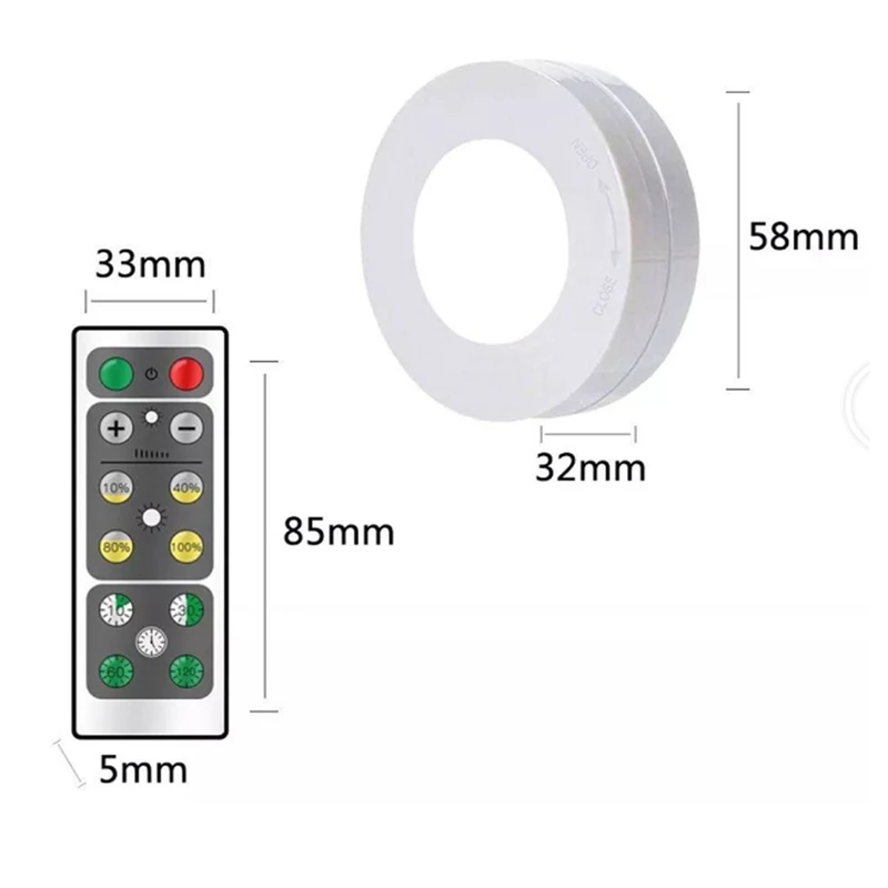 Светодиодный светильник для шкафа ночник с дистанционным управлением