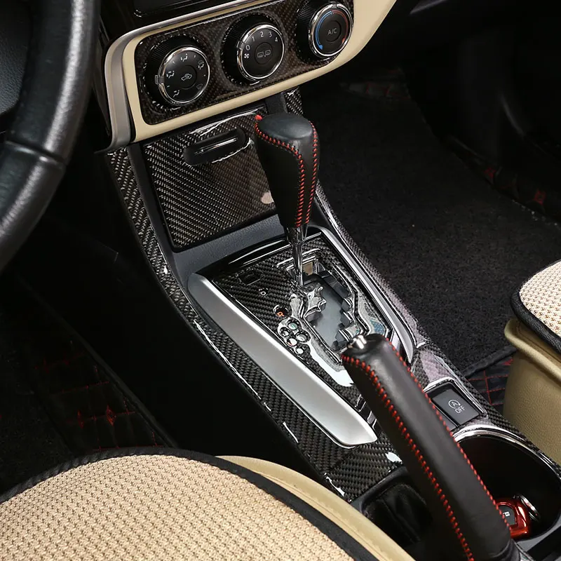 

For 2014-2018 Toyota Corolla Car Interior Trim Panel Soft Carbon Fiber Steering Wheel Central Control Door Decoration Accessory