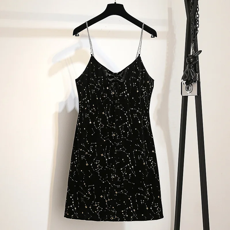 

2021 Summer New Plus Size Women's Dress Fashion Sexy V-neck Slim Solid Sleeveless Spaghetti Strap Dresses Women High Quality