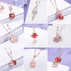 Ожерелье женское из титановой стали с цирконом, инкрустированное фианитами, в японском и южнокорейском стиле, 2021