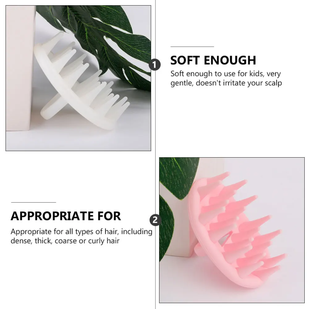 

2pcs Hair Scalp Massager Shampoo Brush Manual Head Scalp Brush