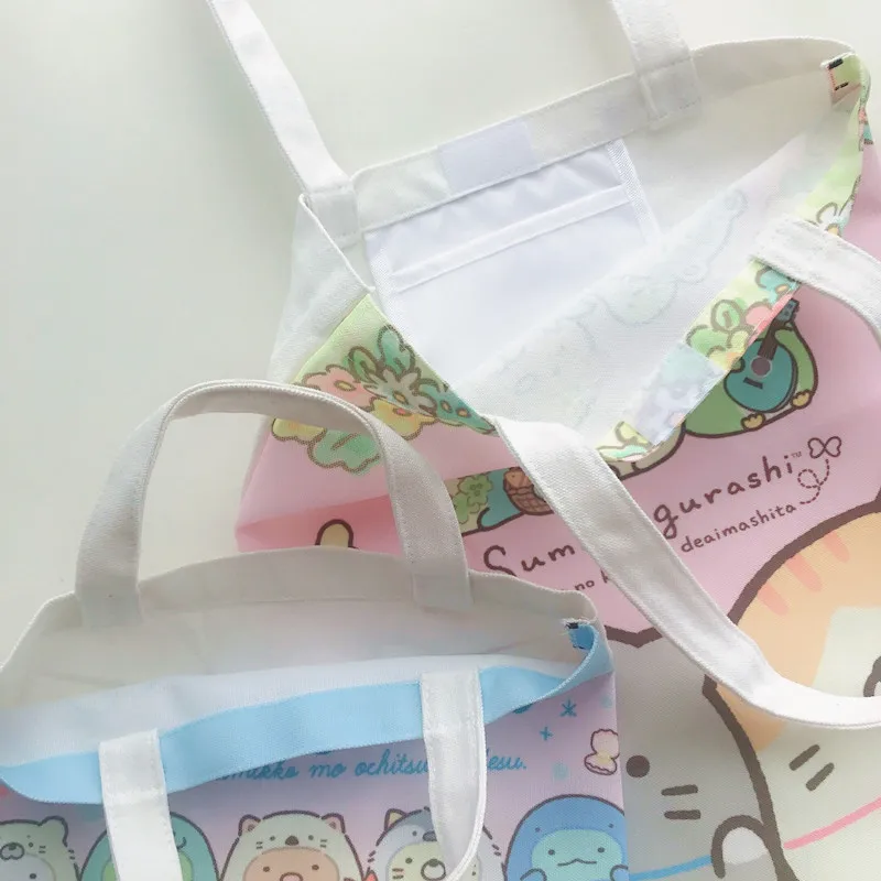 Милая мультяшная портативная маленькая сумка sumikko gurashi экологически чистая для