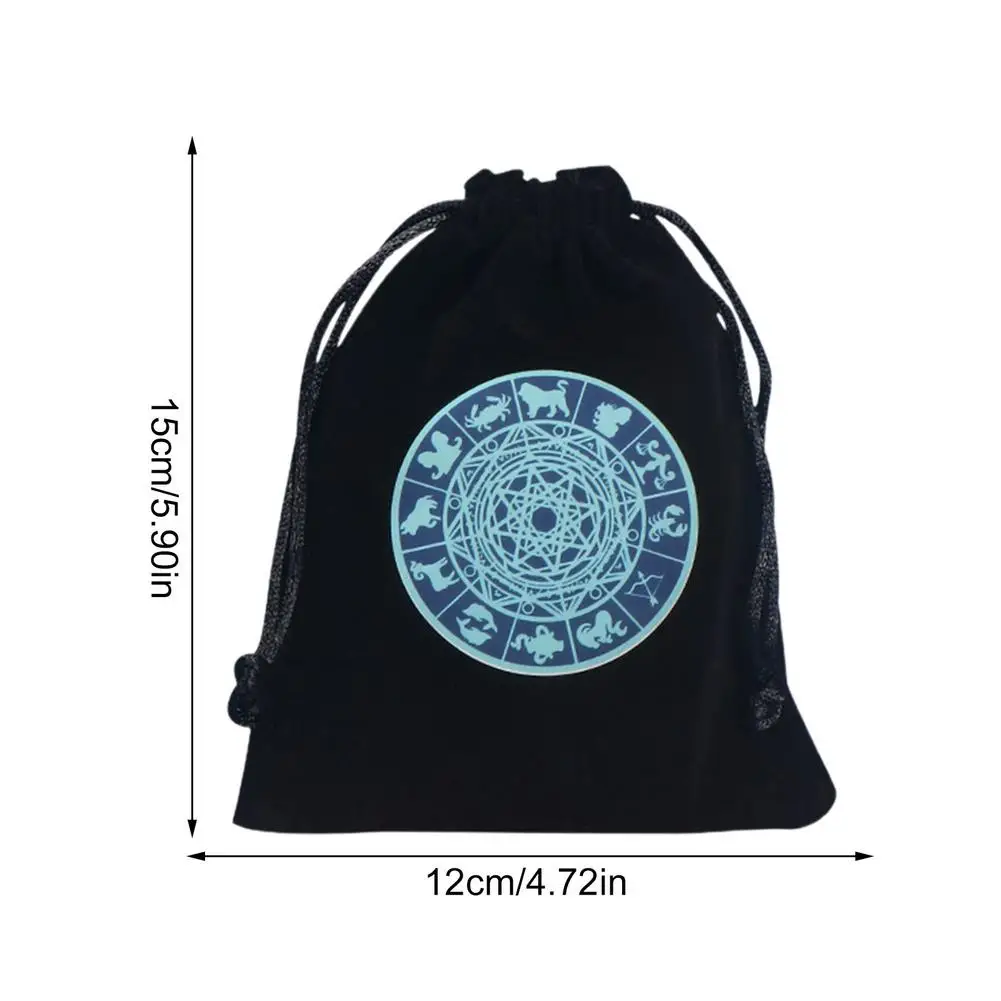 Juego de mesa de cartas de Tarot para fiesta, bolsa de almacenamiento de cartas de juego, suministros de brujer&iacute;a, bolsos para juegos de mesa-3