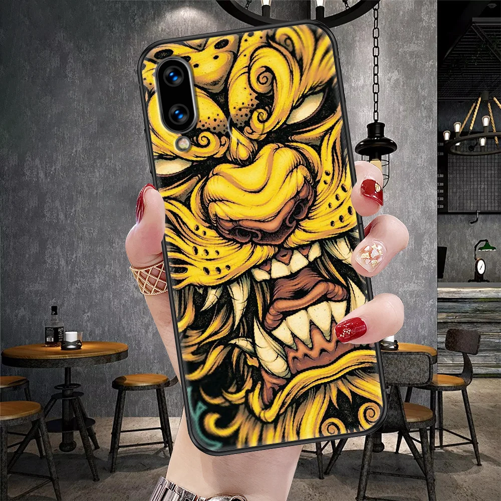 Японская телефонная защитная крышка с изображением японской маски самурая-они на чехол для Huawei Honor 6A 7A 7C 8A 8X 8 9 9X 10 10i 20 Lite Pro черного цвета роскошный мобильный чехол приятный на ощупь.