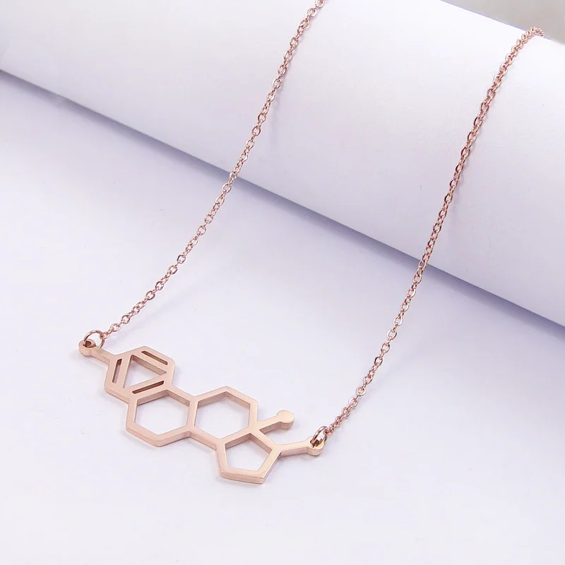 Эстрогеновое ожерелье с дизайном молекула медицинская бижутерия для женщин