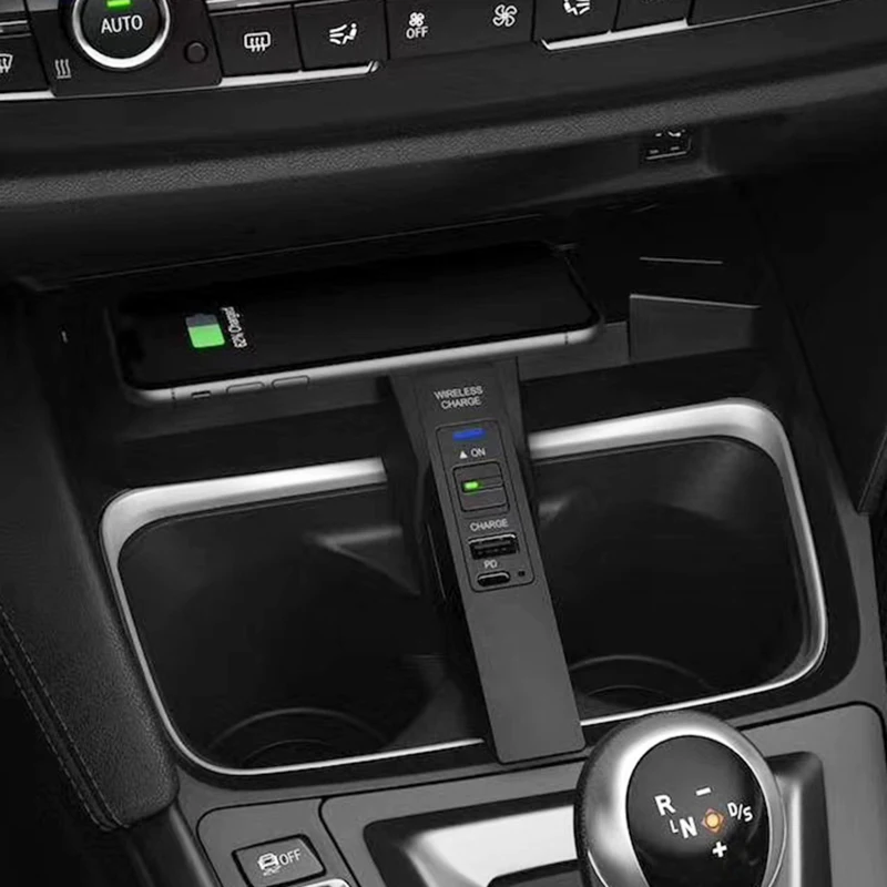 Автомобильное беспроводное зарядное устройство 10 Вт для BMW 3 4 Series F30 F31 F32 F33 F34 F35 F36