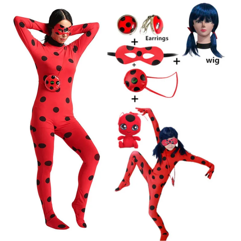 Женские костюмы для косплея Tikki Plagg девочек Детский костюм на Хэллоуин детей и