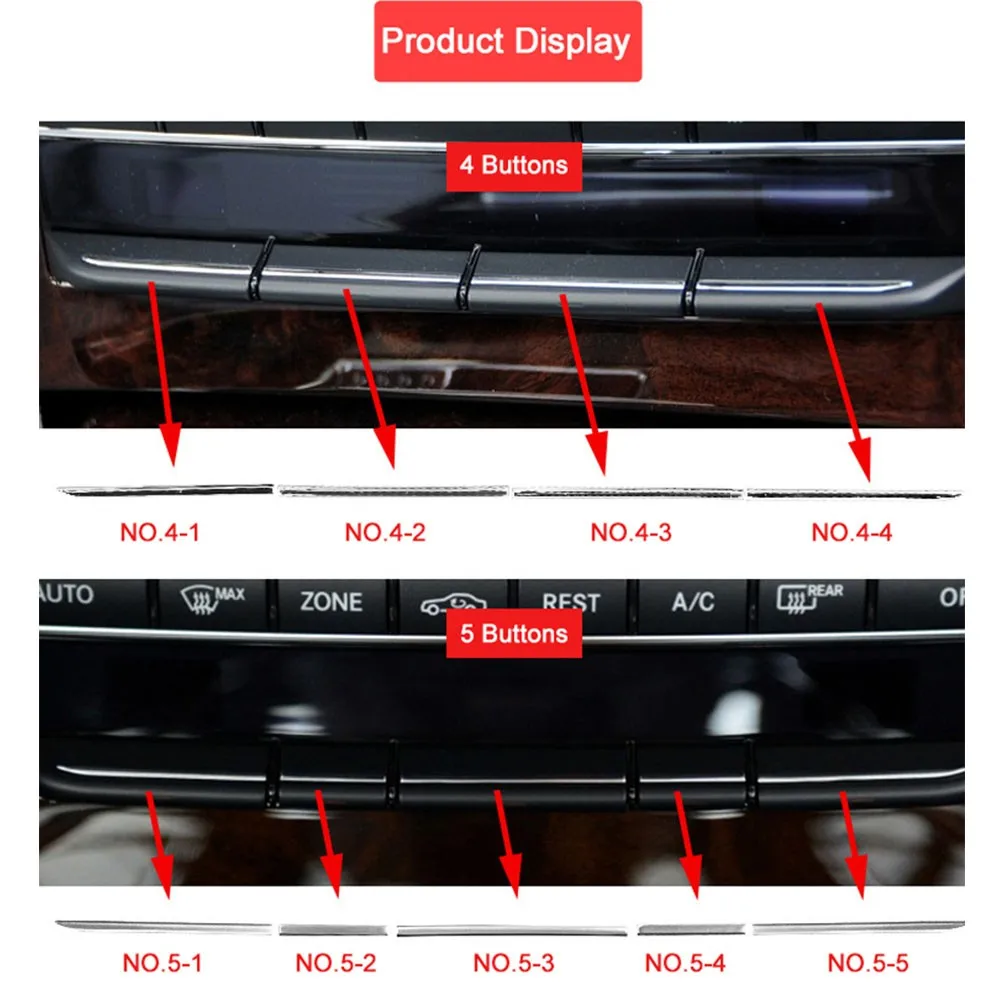 

Центральная правая кнопка переключения температуры A/C фотоматовая для Mercedes W212 кнопки кондиционирования воздуха декоративная отделка