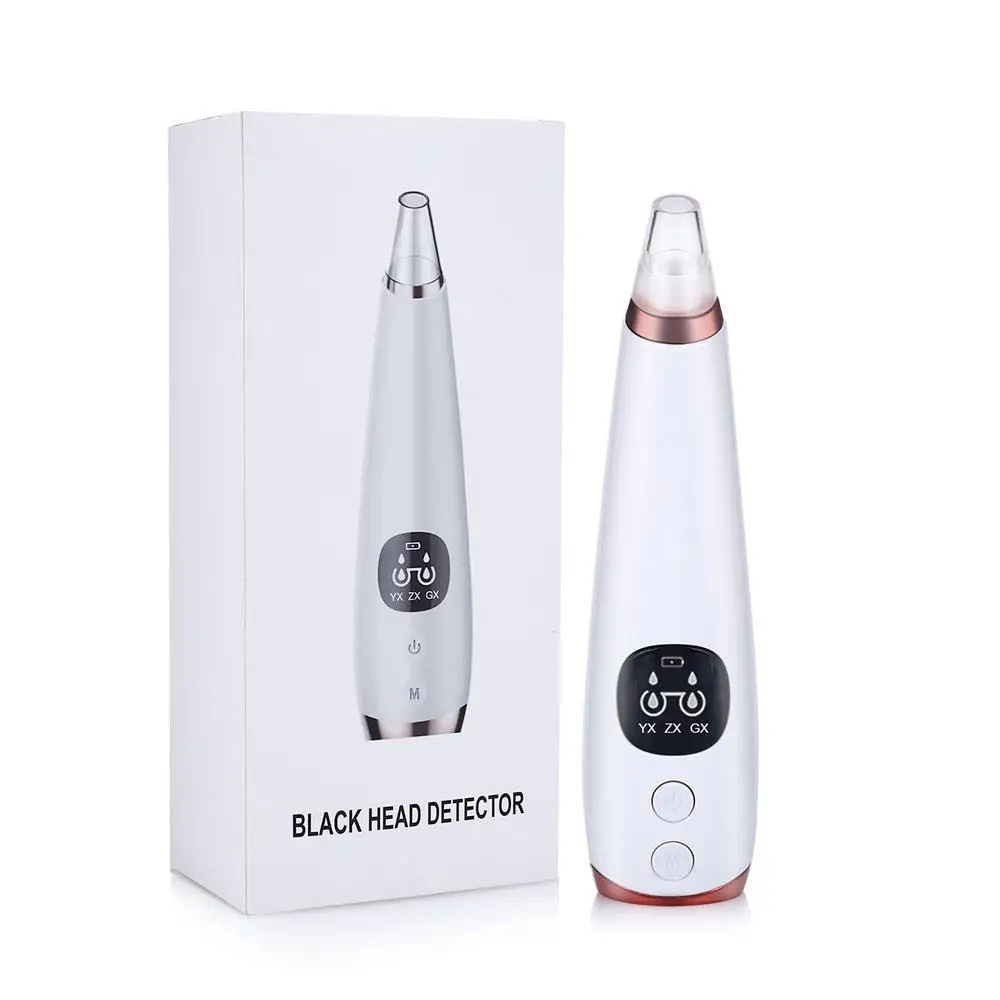 

Remove USB Charging Skin Care Blackhead Remover Blackhead Vacuum White ABS Black Head Cleaner Effective Fast Fashion Clean