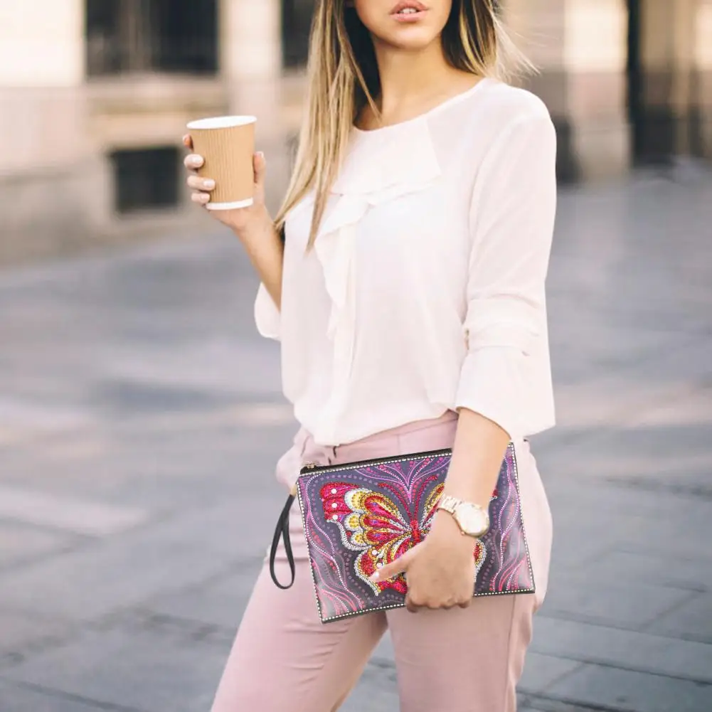 Поделки специальная форма алмазная живопись браслет кошелек женская сумка