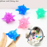 silicone world reusable magic laundry ball for household cleaning washing ball pvc solid clothes decontamination laundry balls