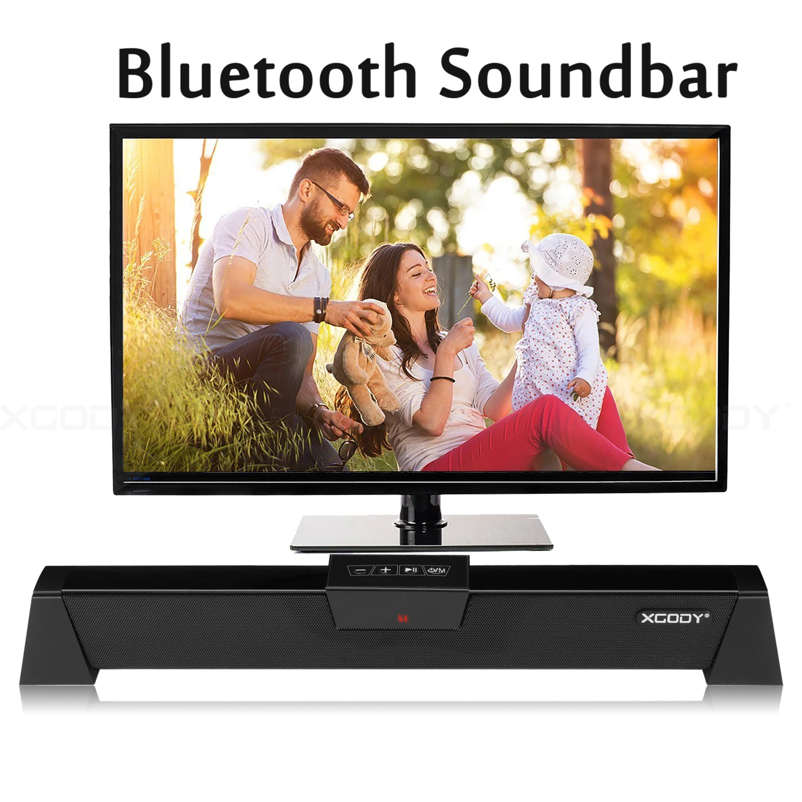Звуковая панель Xgody Bluetooth 20 Вт беспроводная и Проводная ТВ колонка дюймов 2 0
