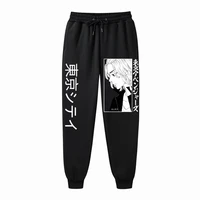 fashion brand mens anime tokyo avengers printed solid color jogging casual sports pants comfortable men women printed trousers