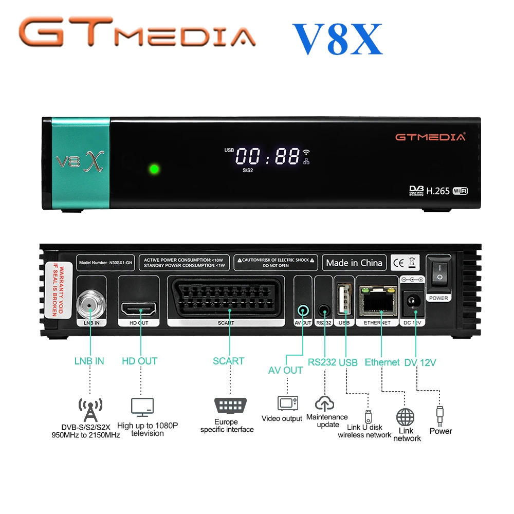 v8x atualizado por gtmedia v8 nova DVB-S2