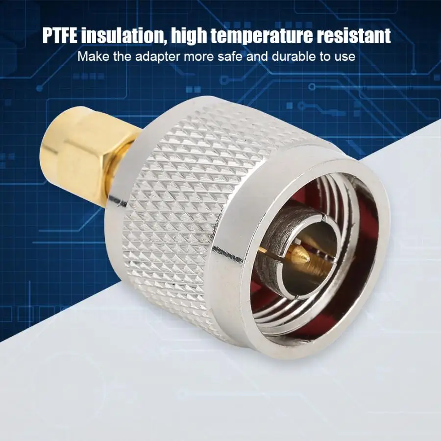 Прямой коннектор N Male-SMA PTFE изоляция 50 ом 2 шт. | Электроника