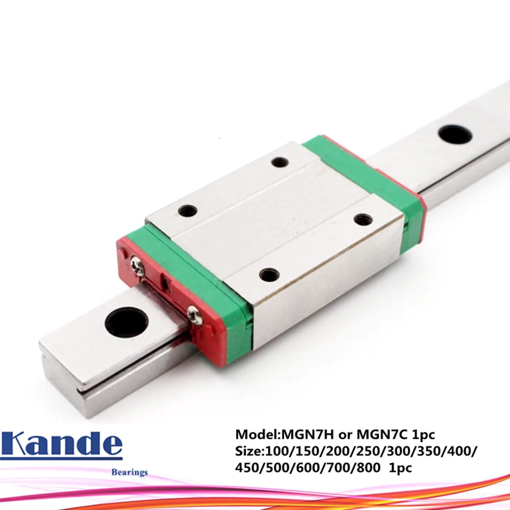 MGN7 CNC 7 мм миниатюрная линейная направляющая MGN7C L100-600 мм MGN7C линейная каретка блока или MGN7H узкая каретка