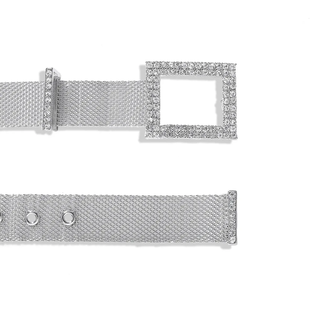 Металлический ремень со стразами LOVE &amp LEMONADE ACC0006 | Аксессуары для одежды