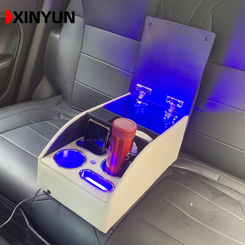 للبيع لمكعب Dayz Elgrand الخبراء فوغا غلوريا Interstar جوك ركلات الخلفي الدرابزين صندوق شحن الهاتف المحمول USB LED وضع المناشف الورقية