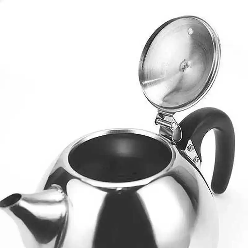 

Induction Cooker Special Stainless Steel Covered Kettle Flat Bottom Pot Kungfu Teapot Tea Bubble Tea Kettle 1.0L Electric Kettle