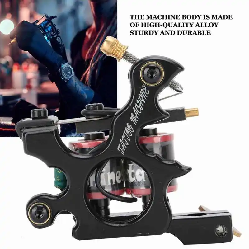 

Microblading For Tattooing Professional Strong Motor Coil Tattoo Machine Alloy Liner Shader Tattoo Machine (22005) Tattoo