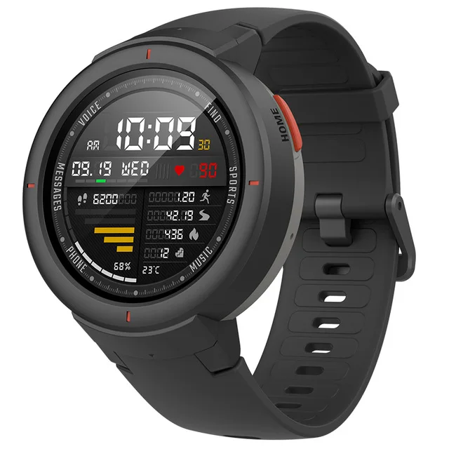 Xiao mi Amazfit Verge английская версия Смарт-часы Huami mi 1,3 дюймов AMOLED экран Улучшенный HR сенсор gps IP68 водонепроницаемый - Цвет: Carbon Gray