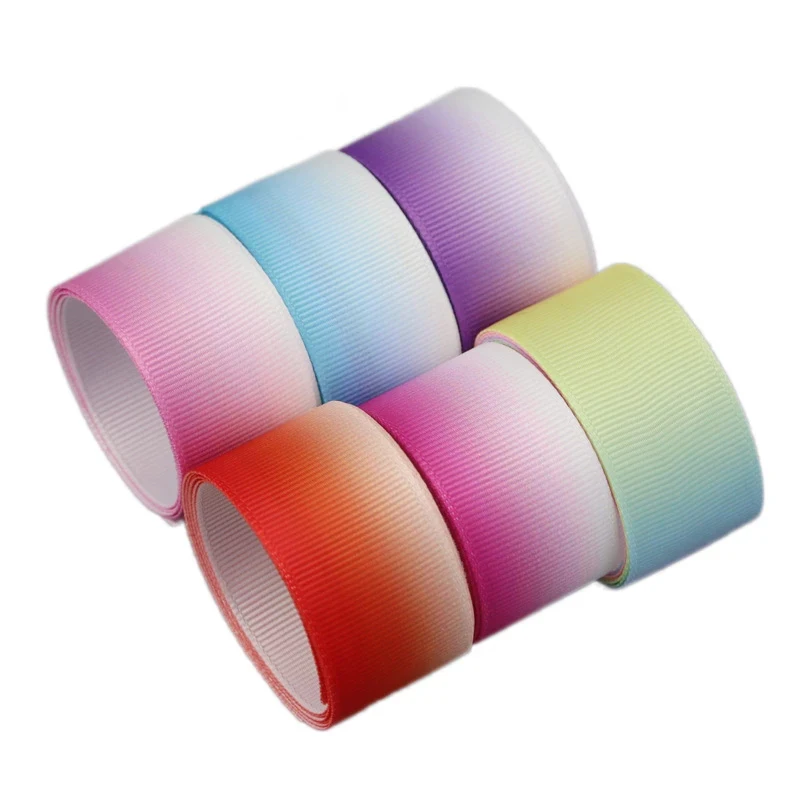 10 метров/рулон декоративная Радужная лента с градиентом 25 мм|Ленты для шитья| |