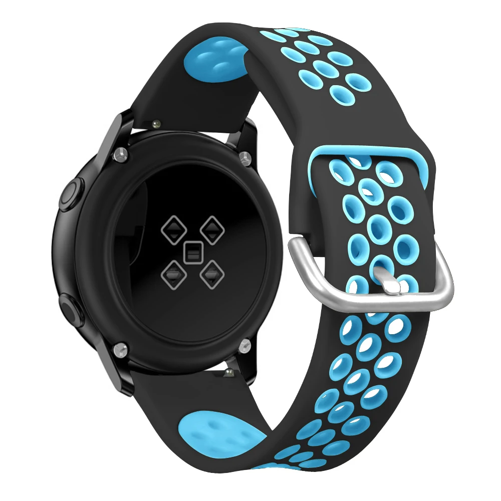 Ремешок сменный для смарт часов Xiaomi Huami Amazfit GTR силиконовый браслет Bip Pace Stratos 20 мм 22