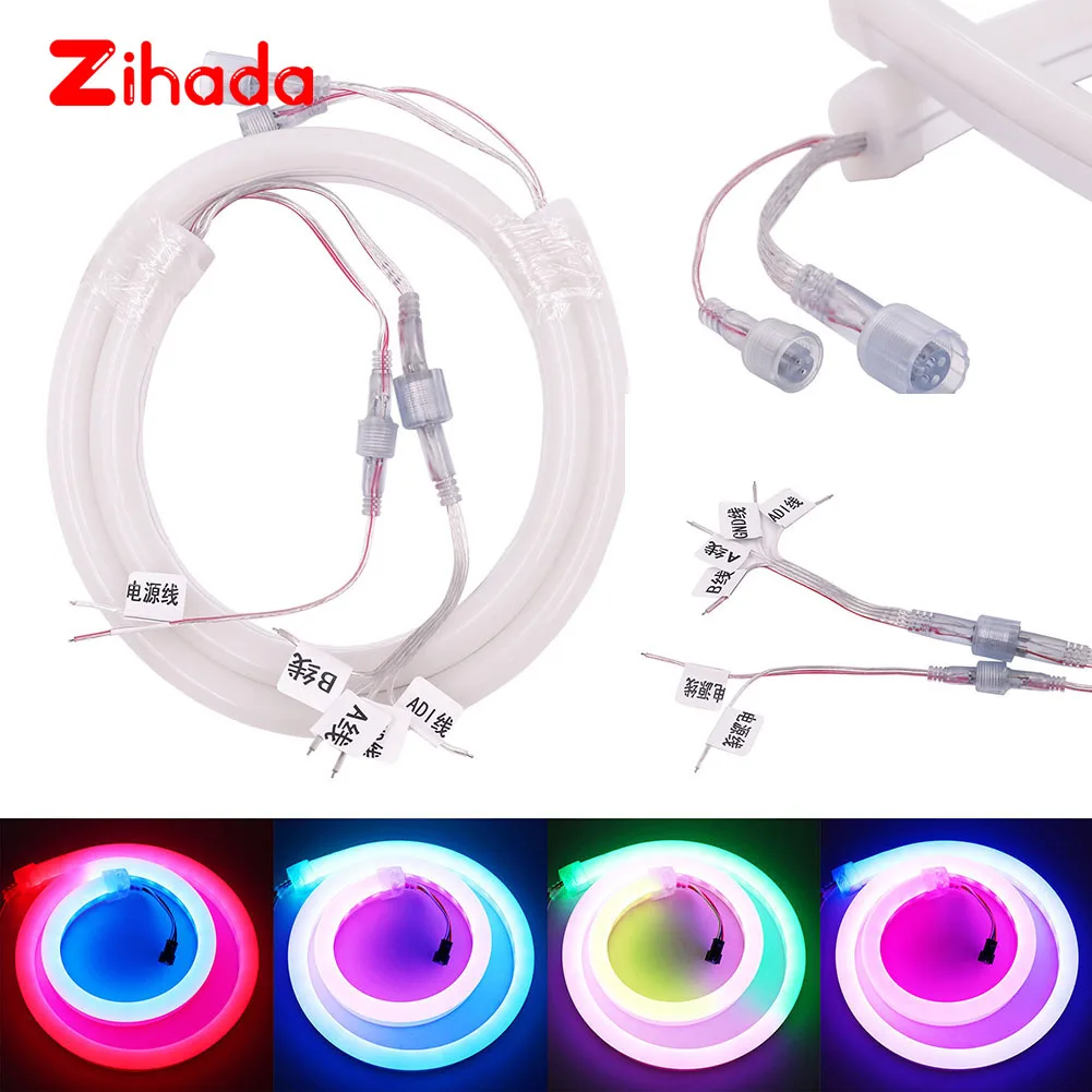 Светодиодная лента RGB WS2812B водонепроницаемая полноцветная светодиодная DMX512 512IC