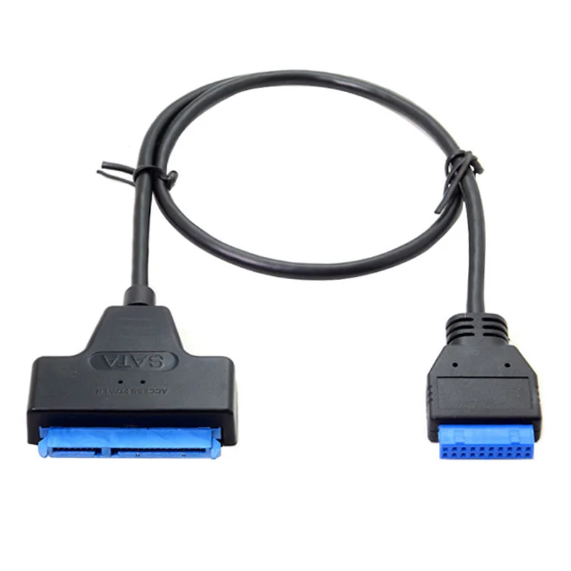 22Pin SATA 2 5 дюймов SSD HDD к USB 3 0 кабель 19Pin 20Pin материнская плата заголовок|Аксессуары