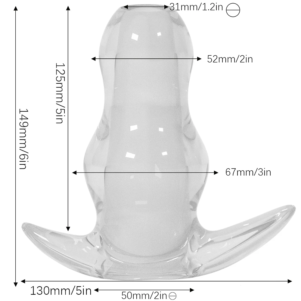 Анальная пробка-расширитель 5 размеров мягкое зеркало массажер простаты