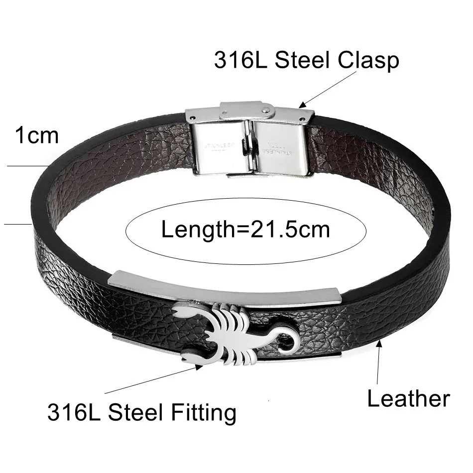 Ювелирное Украшение в стиле панк для мужчин и женщин Браслет-вставка виде