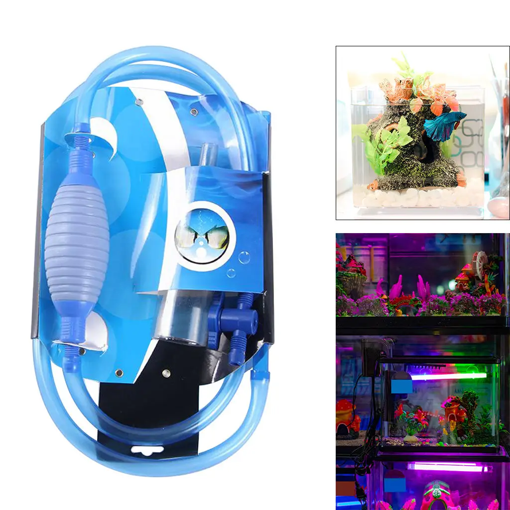 

Practical Fish Tank Cleaner for Sand Washing Easy to Use & Soft Hose Fitting Different Size