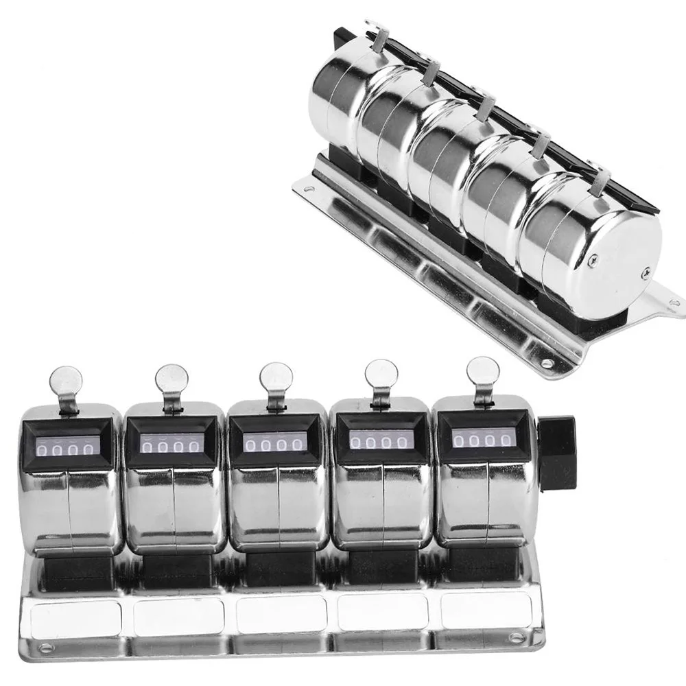 

Механический регистратор, ручной, 5 единиц, четыре знака, нержавеющая сталь, металл, Clicker Tally, аппаратные инструменты, вычислительное оборудо...