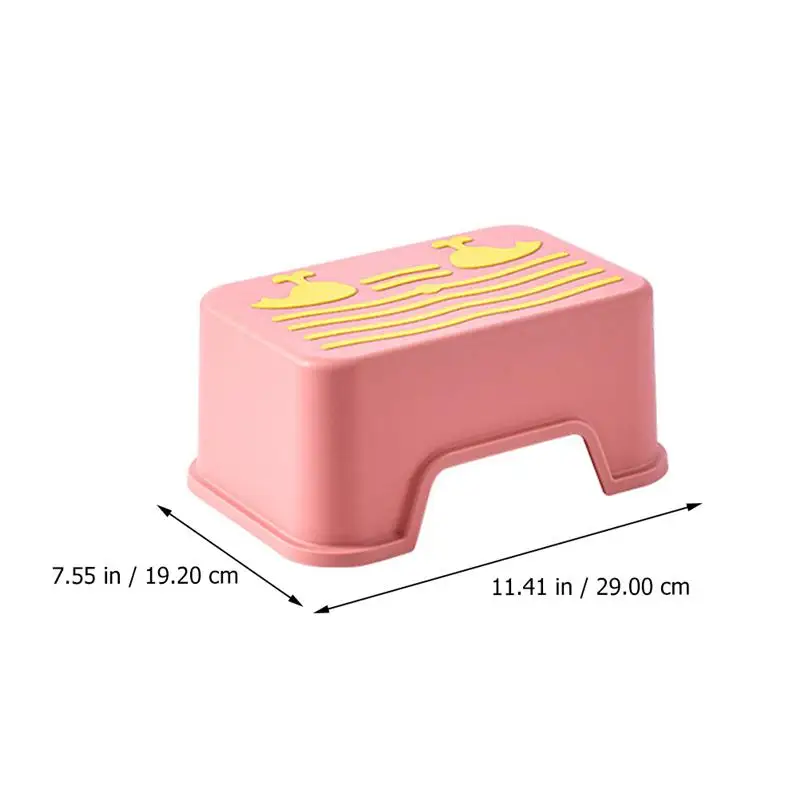 

1pc Toilet Chair Foot Stool Plastic Non-slip Ladder Wash Stool for Kids Toddler