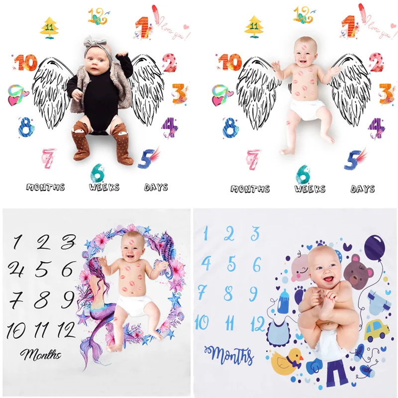 Детское одеяло для фотосъемки реквизит новорожденных пеленка пеленания с